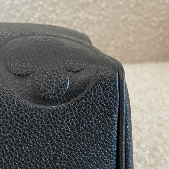 Authentic Louis Vuitton Speedy Bandoulière 25 Black Monogram Empreinte Leather - Picture 7 of 16
